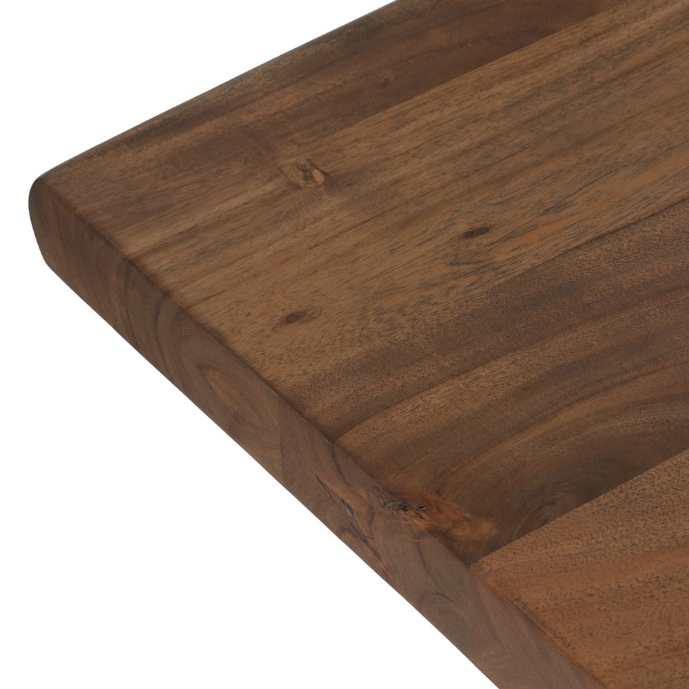 ACACIA WOOD BROWN DINING TABLE 240 X 100 X 76 CM