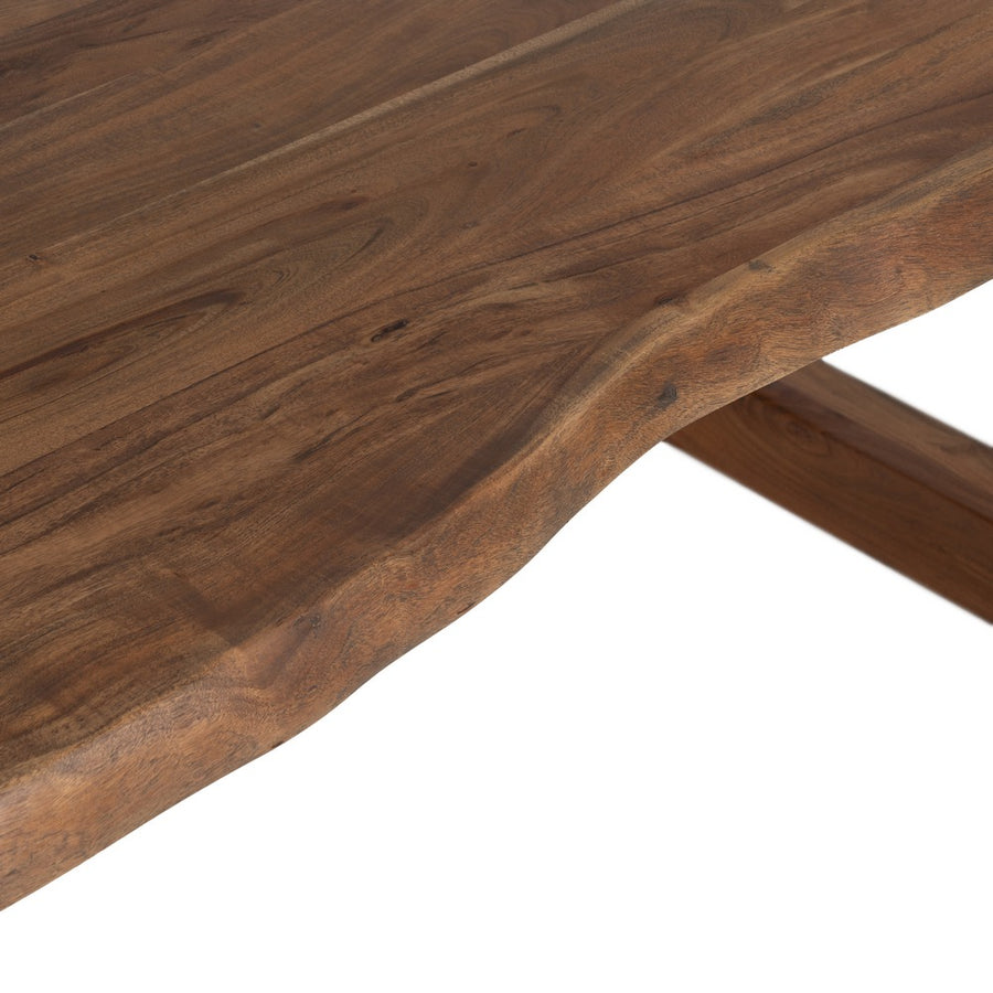 ACACIA WOOD BROWN DINING TABLE 240 X 100 X 76 CM