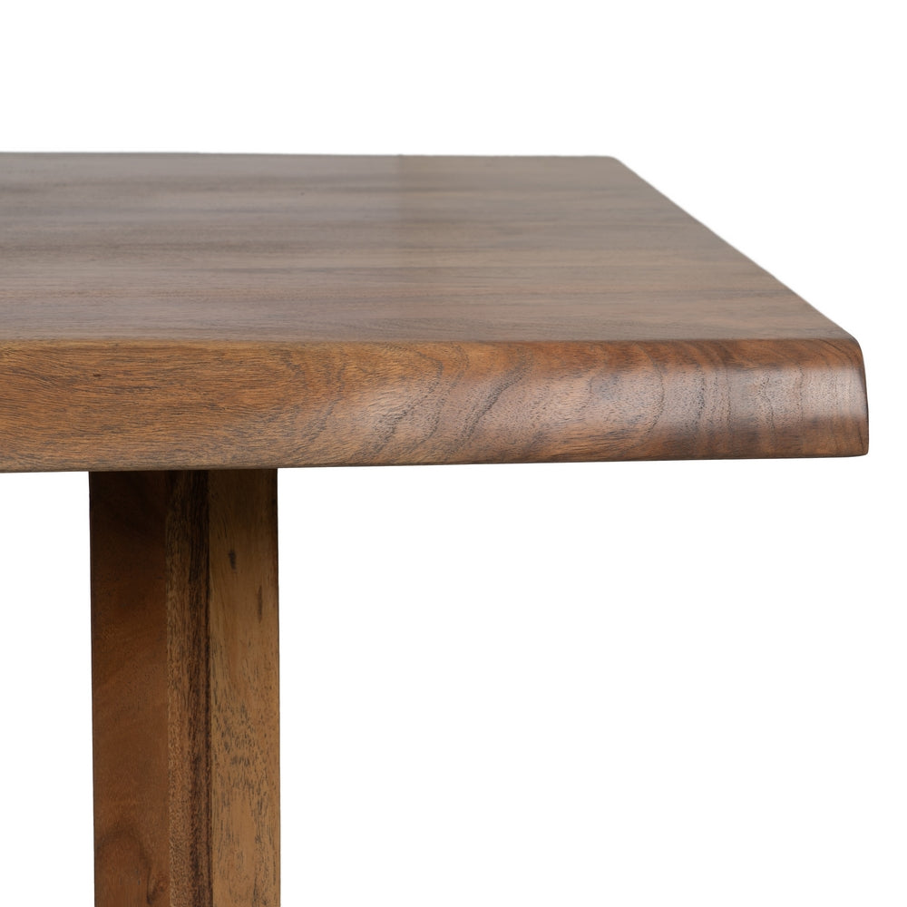 ACACIA WOOD BROWN DINING TABLE 240 X 100 X 76 CM