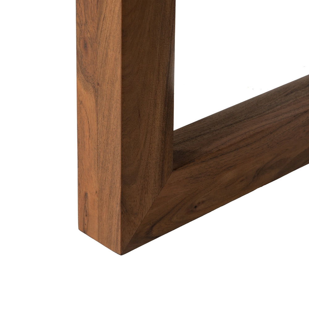 ACACIA WOOD BROWN DINING TABLE 240 X 100 X 76 CM