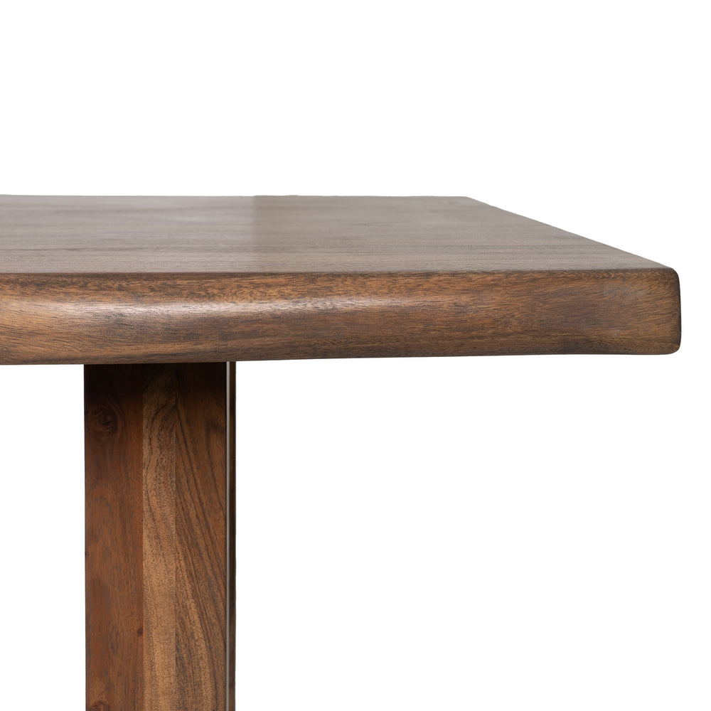 MESA COMEDOR MARR�N MADERA DE ACACIA 280 X 100 X 77 CM