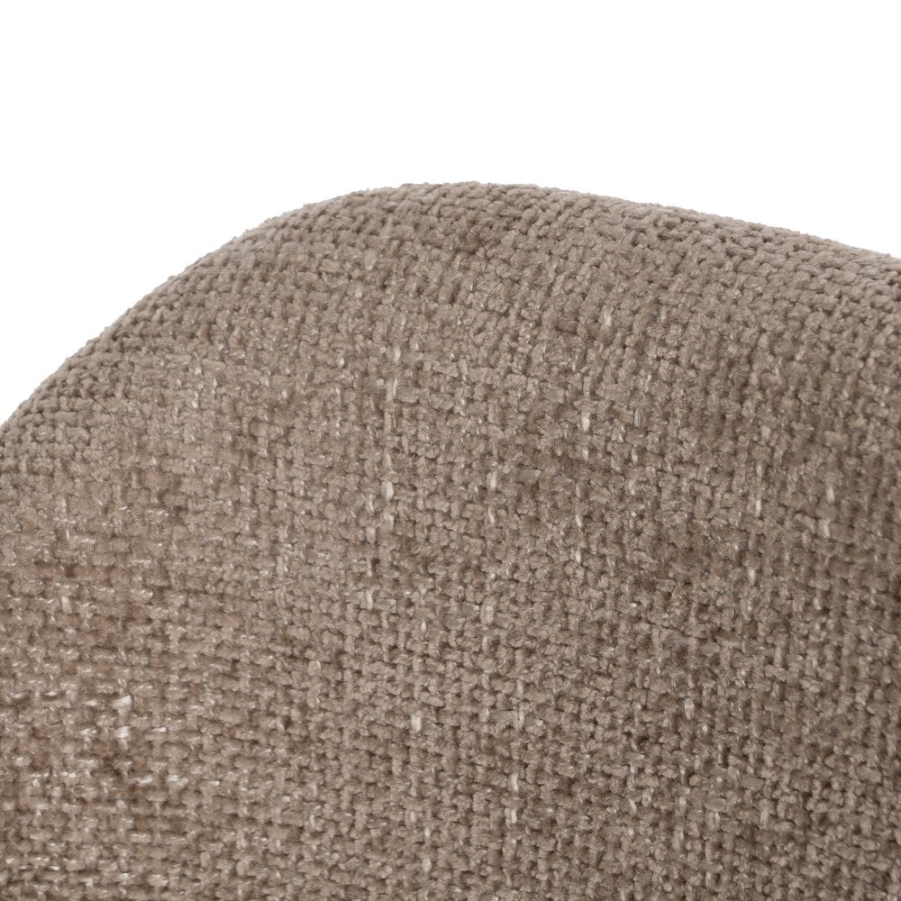 SILLA BEIGE-MARRÓN TEJIDO-MADERA 51 X 55 X 75 CM