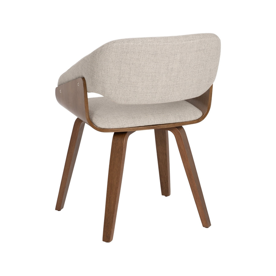 SILLA GRIS-MARRÓN TEJIDO-MADERA CONTRACT 51 X 55 X 75 CM