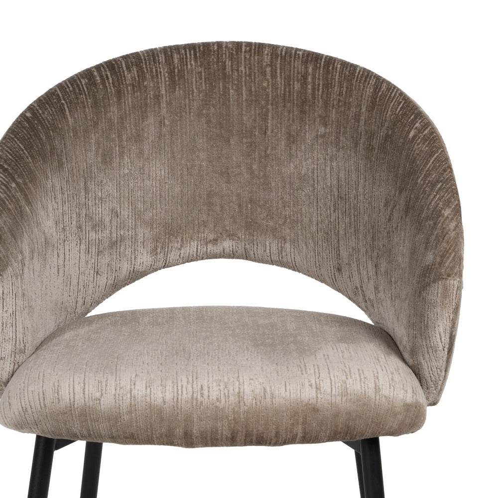 SILLA TAUPE TEJIDO-METAL CONTRACT 58 X 60 X 80,50 CM