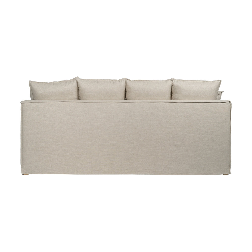 SOFÁ 4 PLAZAS NATURAL TEJIDO SALÓN 220 X 100 X 91 CM