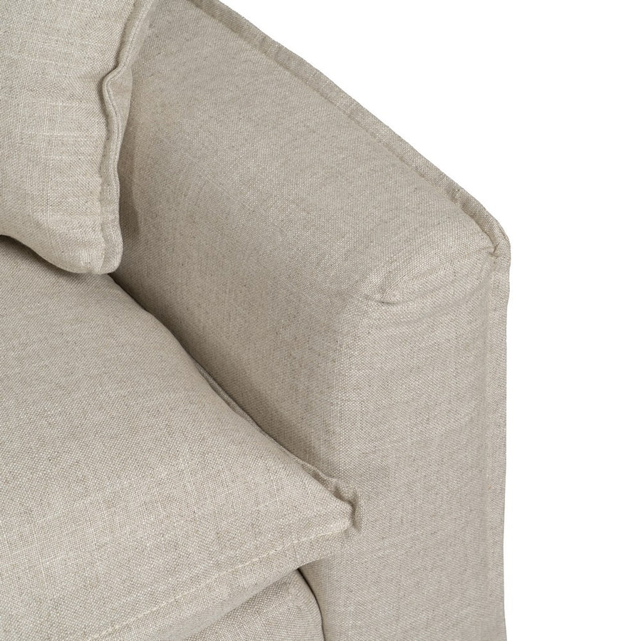 SOFÁ 4 PLAZAS NATURAL TEJIDO SALÓN 220 X 100 X 91 CM
