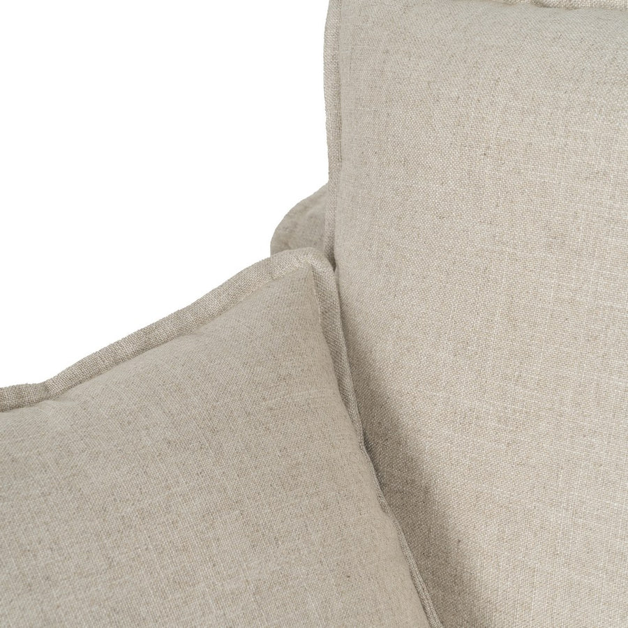 SOFÁ 4 PLAZAS NATURAL TEJIDO SALÓN 220 X 100 X 91 CM