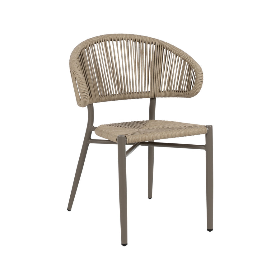 SILLA NATURAL-GRIS PE-ALUMINIO EXTERIOR 59 X 58 X 79 CM