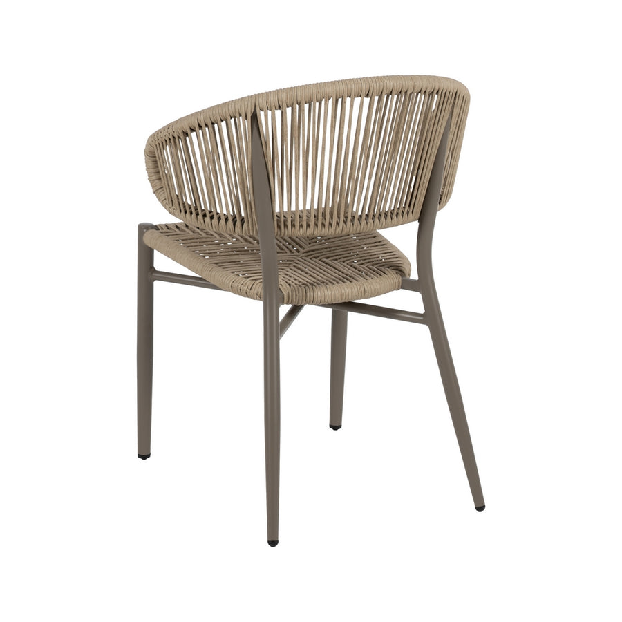 SILLA NATURAL-GRIS PE-ALUMINIO EXTERIOR 59 X 58 X 79 CM