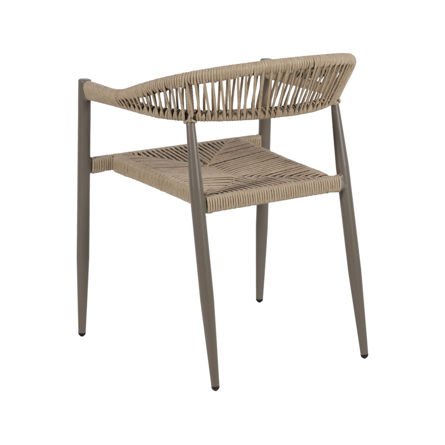 SILLA APILABLE PE-ALUMINIO EXTERIOR 57,50 X 56 X 74 CM