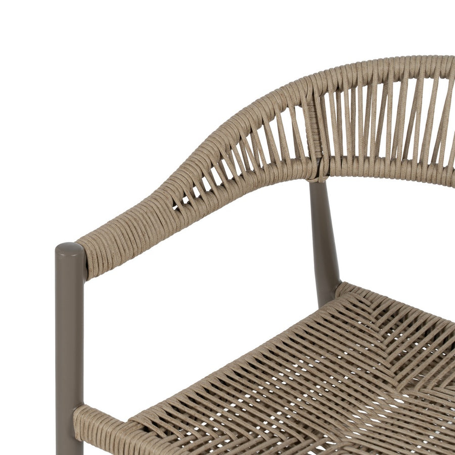 SILLA APILABLE PE-ALUMINIO EXTERIOR 57,50 X 56 X 74 CM