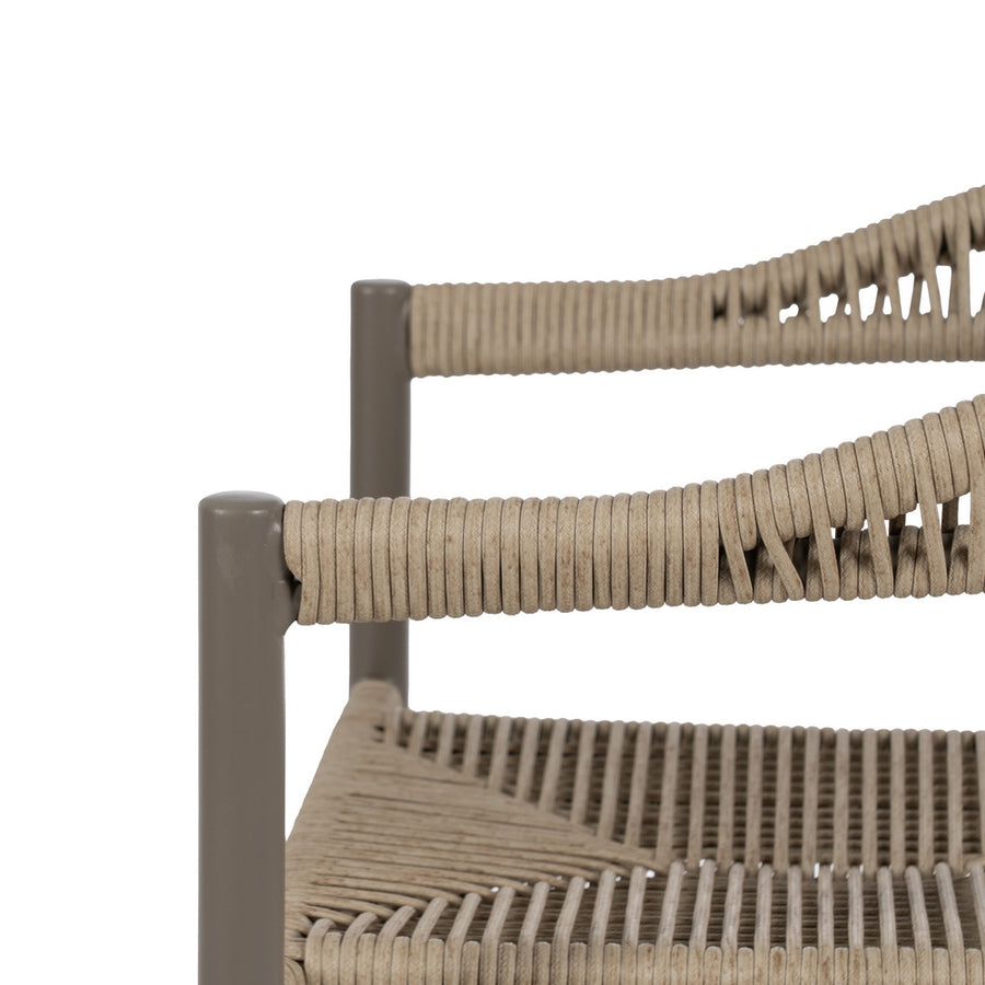 SILLA APILABLE PE-ALUMINIO EXTERIOR 57,50 X 56 X 74 CM