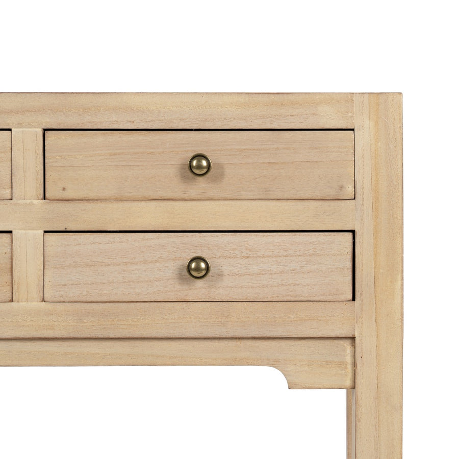 CONSOLA NATURAL DM-MADERA 63 X 26 X 85 CM