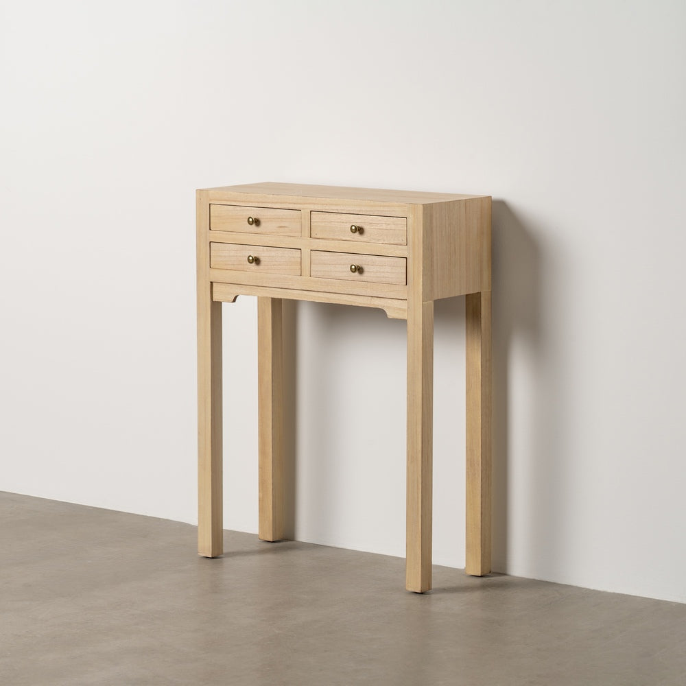 CONSOLA NATURAL DM-MADERA 63 X 26 X 85 CM