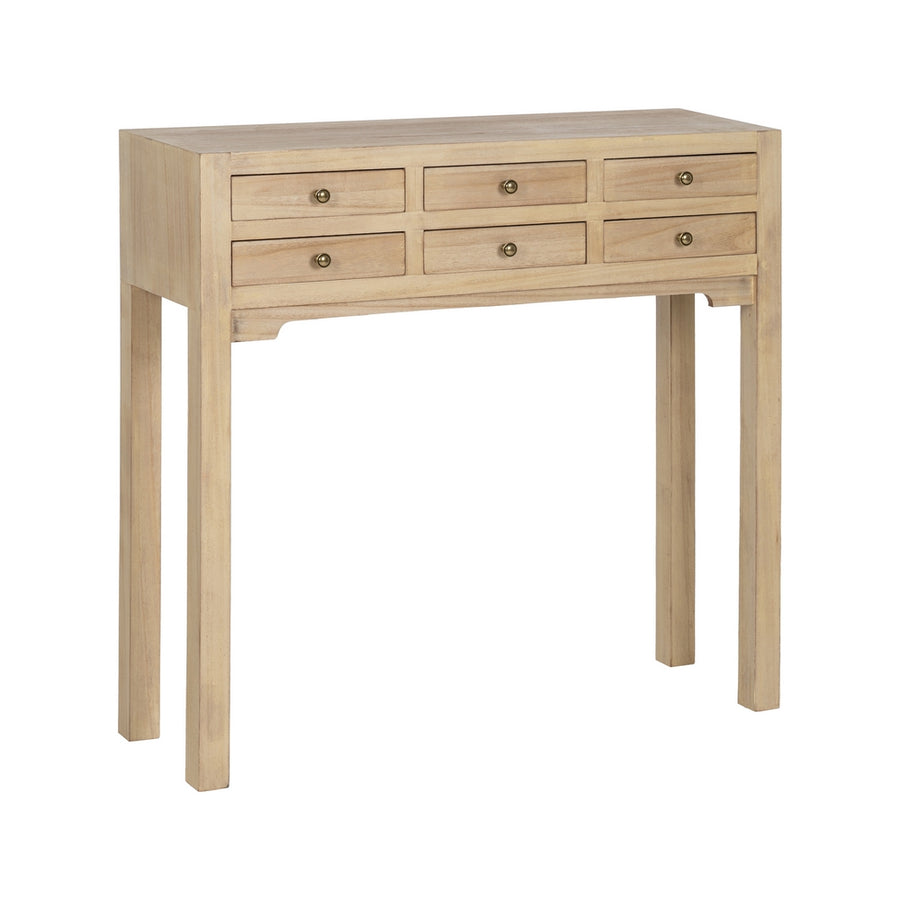 CONSOLA NATURAL DM-MADERA 85 X 26 X 85 CM
