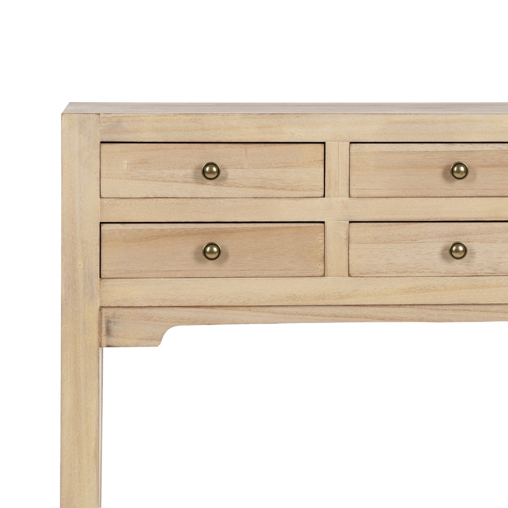 CONSOLA NATURAL DM-MADERA 85 X 26 X 85 CM
