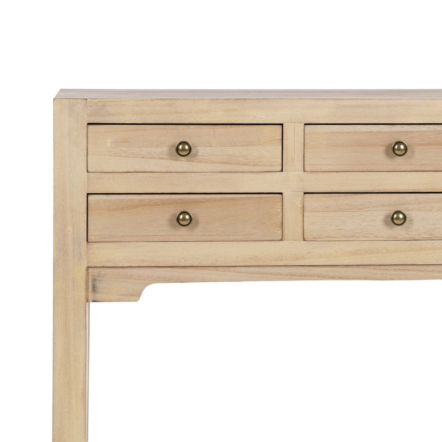 CONSOLA NATURAL DM-MADERA 85 X 26 X 85 CM