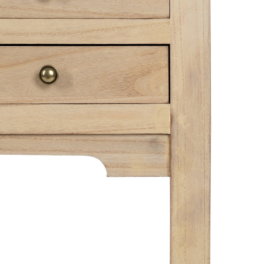 CONSOLA NATURAL DM-MADERA 85 X 26 X 85 CM