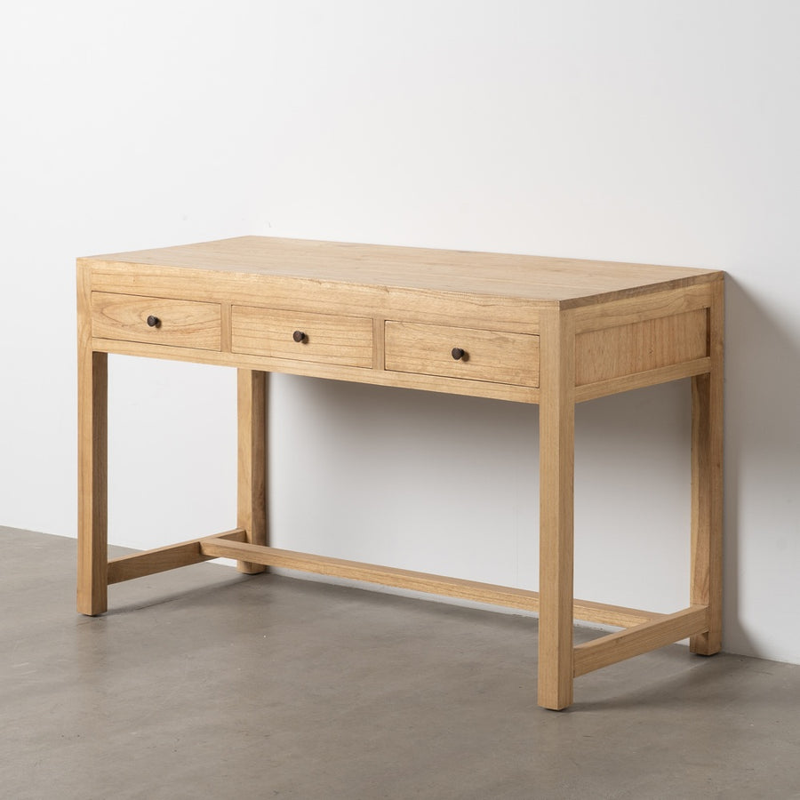 NATURAL MINDI WOOD SIDEBOARD 130 X 55 X 77 CM