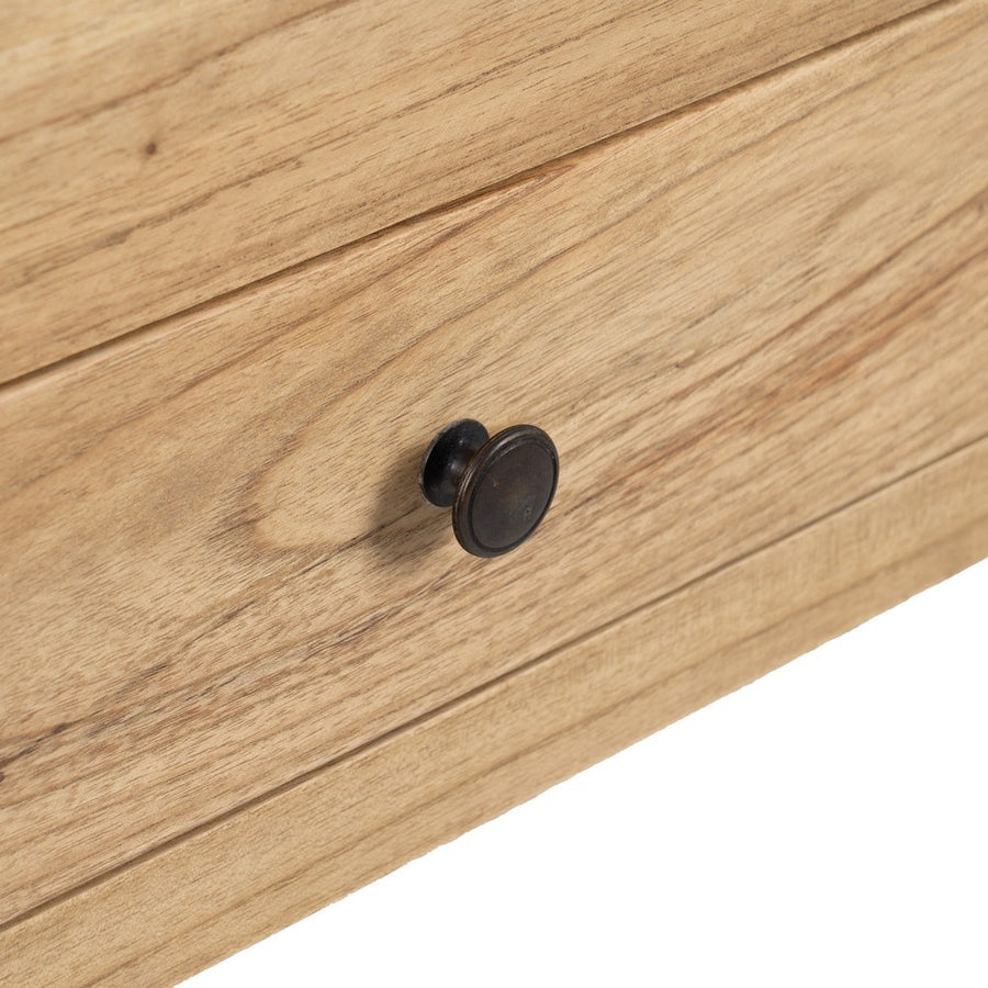 NATURAL MINDI WOOD SIDEBOARD 130 X 55 X 77 CM