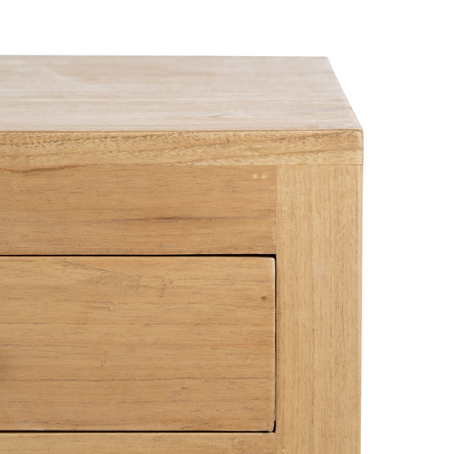 NATURAL MINDI WOOD SIDEBOARD 130 X 55 X 77 CM