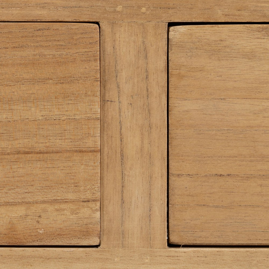 NATURAL MINDI WOOD SIDEBOARD 130 X 55 X 77 CM
