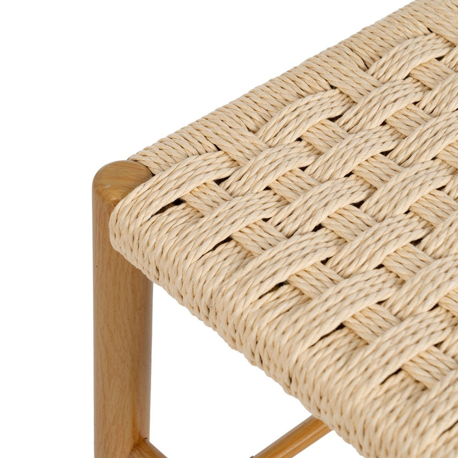 BANCO NATURAL CUERDA-METAL 100 X 35 X 46 CM