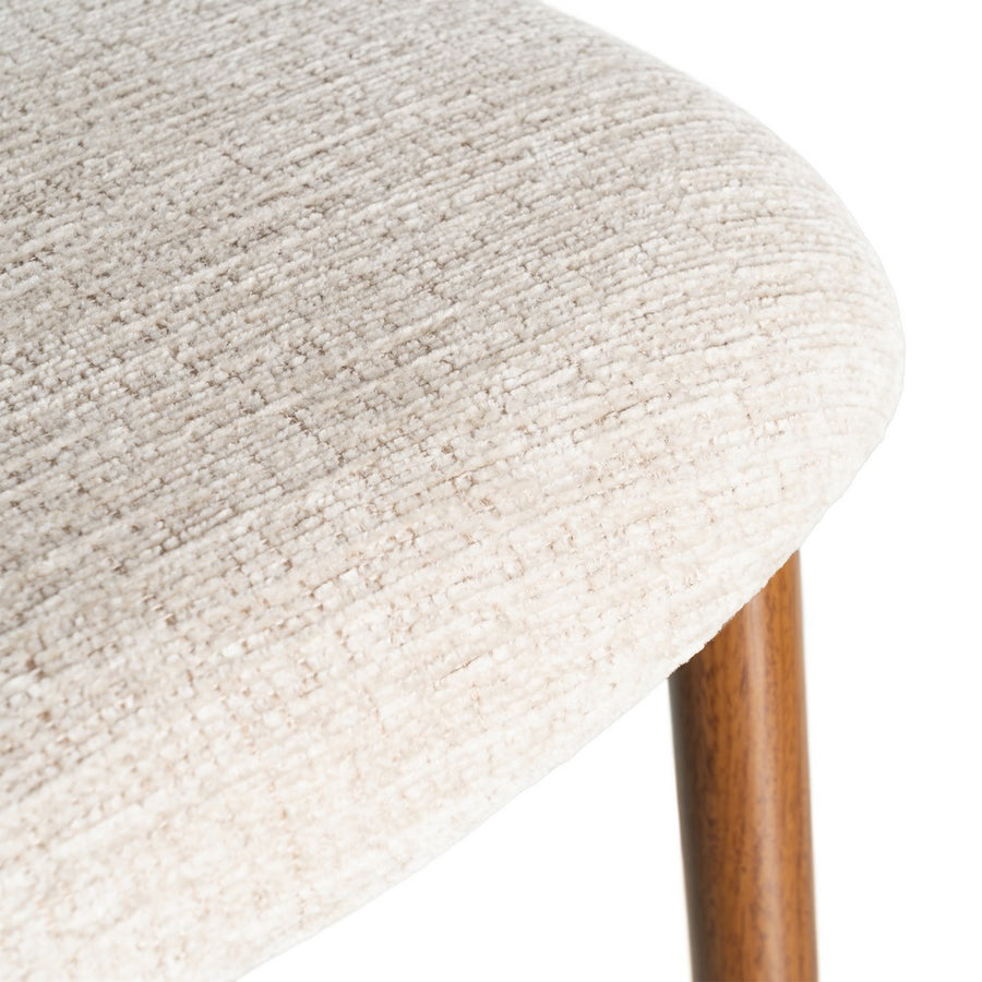 SILLA BEIGE TEJIDO-METAL 53 X 51 X 76,50 CM