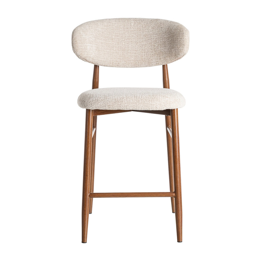 STOOL 65CM BEIGE FABRIC-METAL 53 X 52 X 95 CM