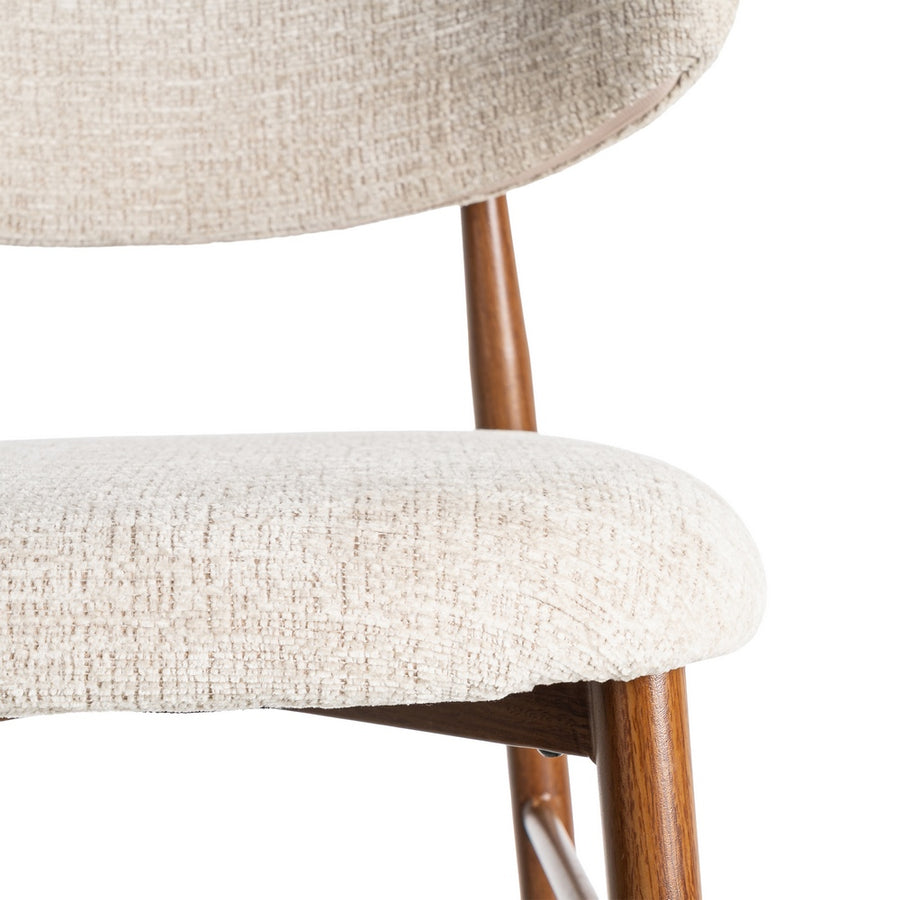 STOOL 65CM BEIGE FABRIC-METAL 53 X 52 X 95 CM