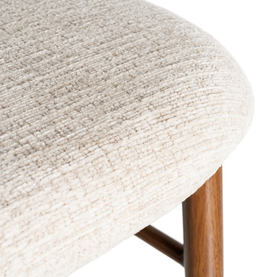 STOOL 65CM BEIGE FABRIC-METAL 53 X 52 X 95 CM