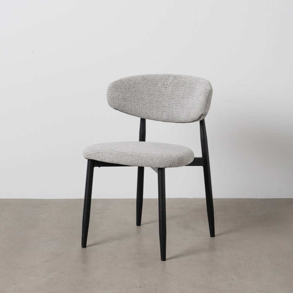 SILLA GRIS TEJIDO-METAL 53 X 51 X 76,50 CM