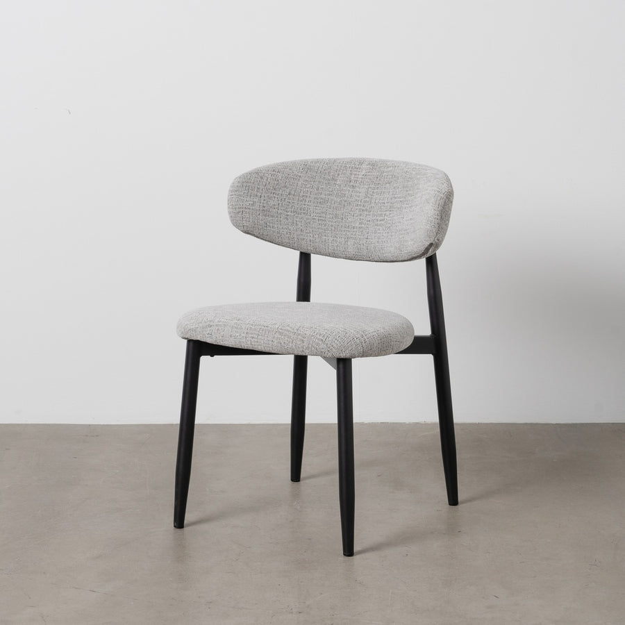 SILLA GRIS TEJIDO-METAL 53 X 51 X 76,50 CM