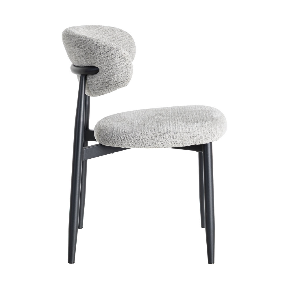 SILLA GRIS TEJIDO-METAL 53 X 51 X 76,50 CM