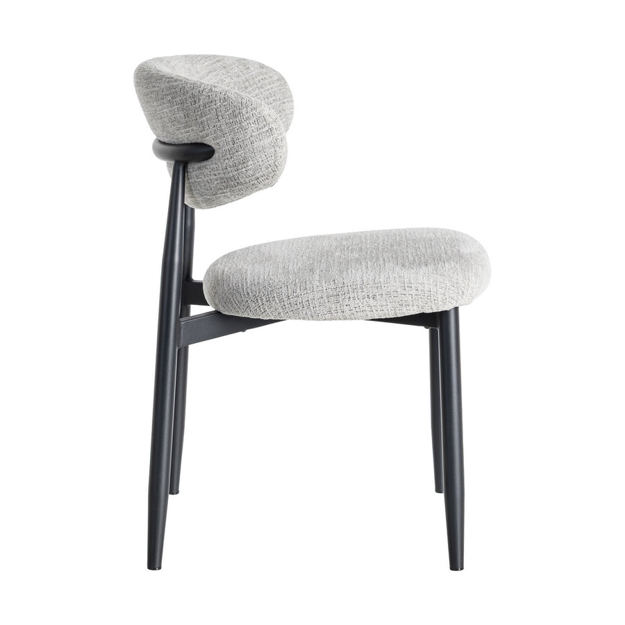SILLA GRIS TEJIDO-METAL 53 X 51 X 76,50 CM