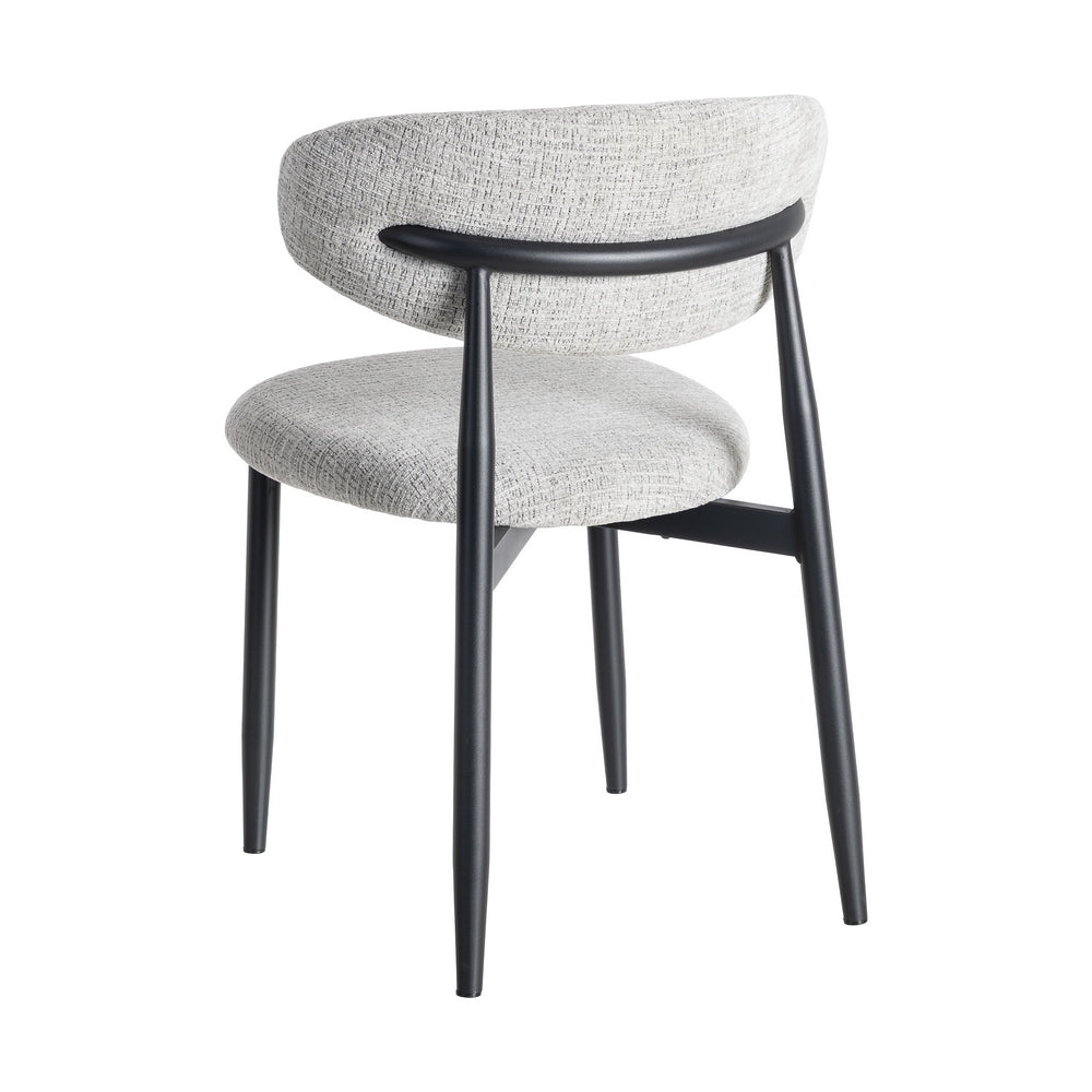 SILLA GRIS TEJIDO-METAL 53 X 51 X 76,50 CM