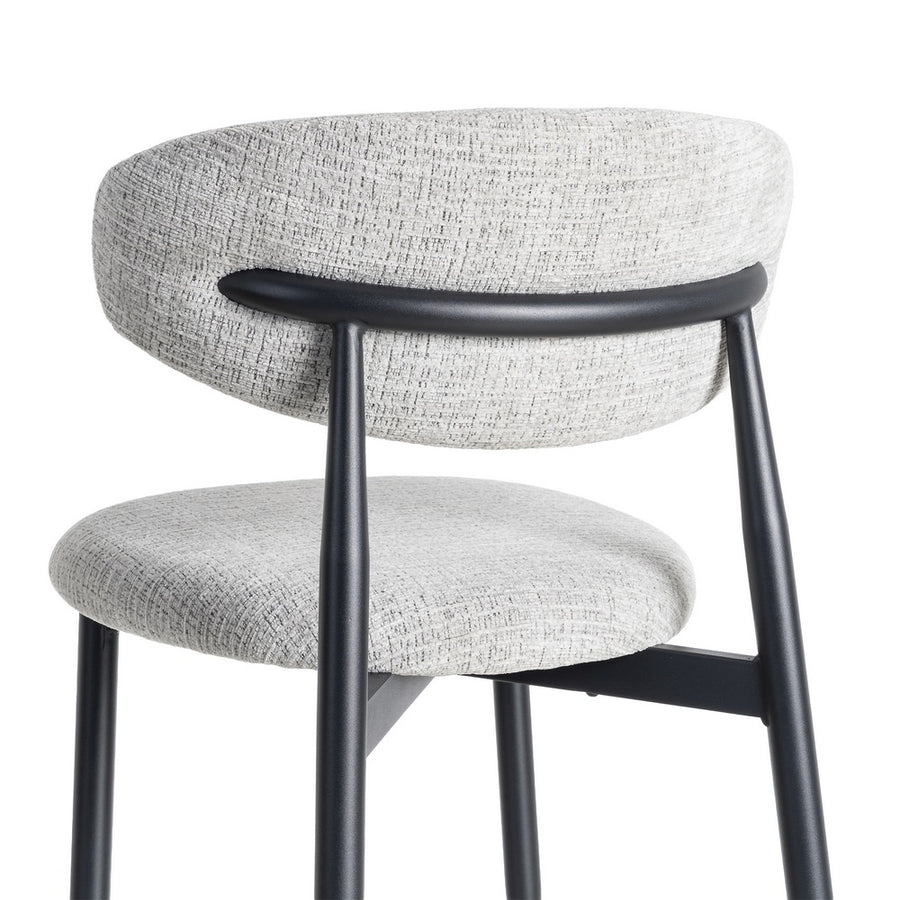 SILLA GRIS TEJIDO-METAL 53 X 51 X 76,50 CM