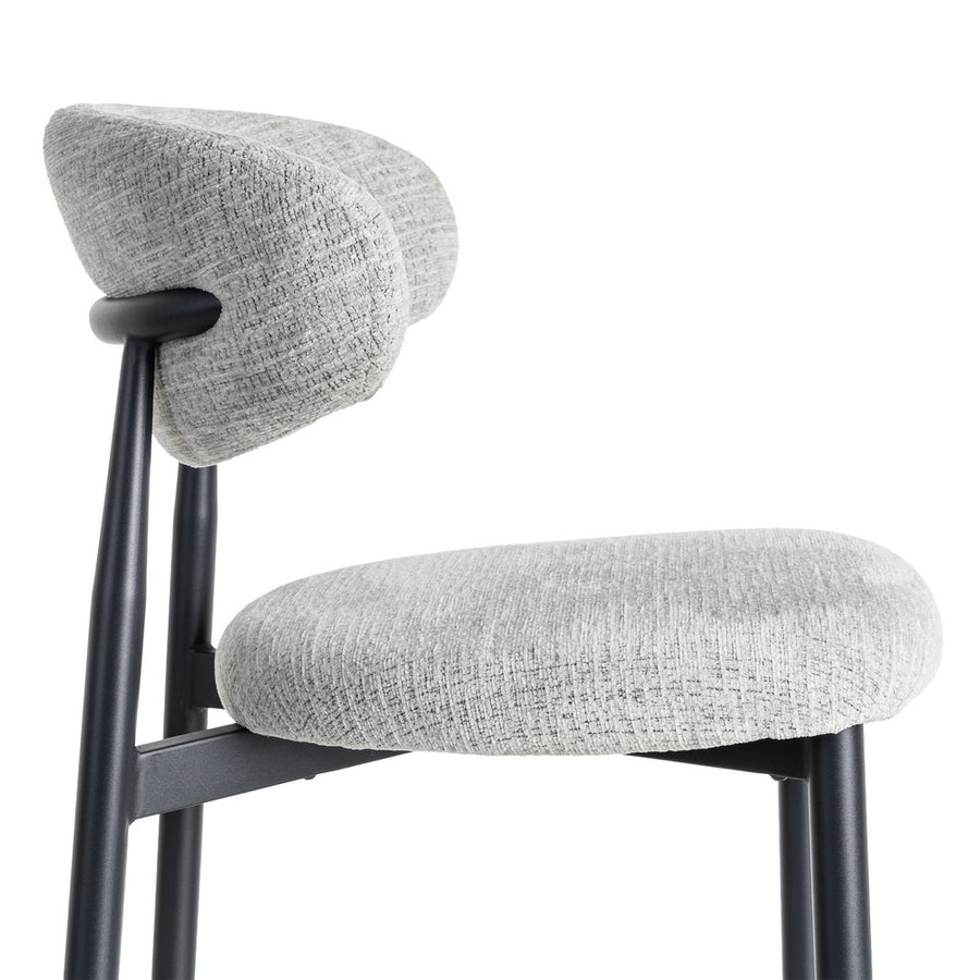 SILLA GRIS TEJIDO-METAL 53 X 51 X 76,50 CM