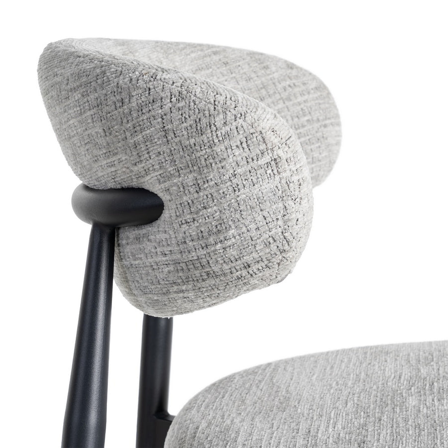 SILLA GRIS TEJIDO-METAL 53 X 51 X 76,50 CM