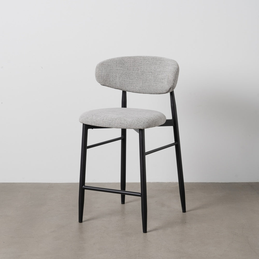 TABURETE 65CM GRIS TEJIDO-METAL 53 X 52 X 95 CM