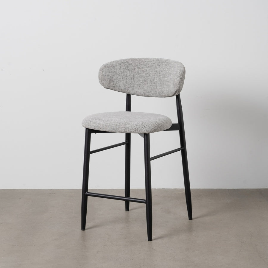 TABURETE 65CM GRIS TEJIDO-METAL 53 X 52 X 95 CM