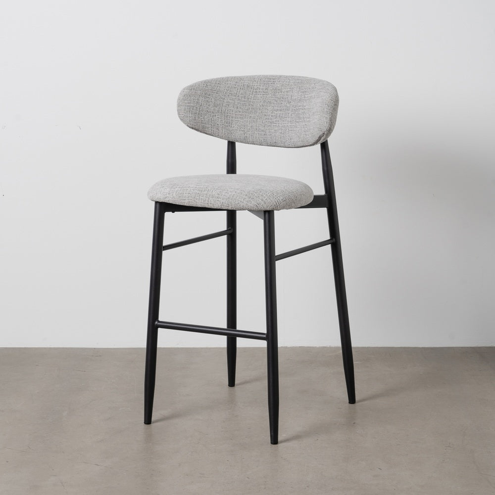 TABURETE 75CM GRIS TEJIDO-METAL 54 X 52 X 105 CM
