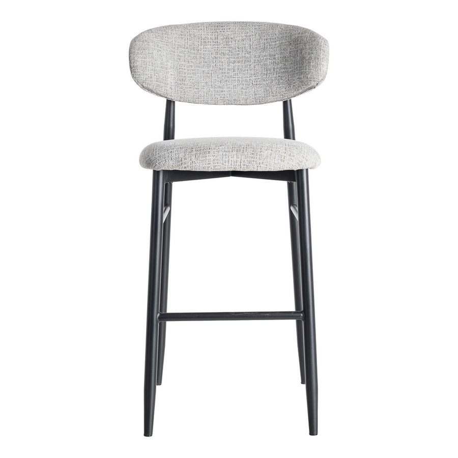 STOOL 75CM GREY FABRIC-METAL 54 X 52 X 105 CM