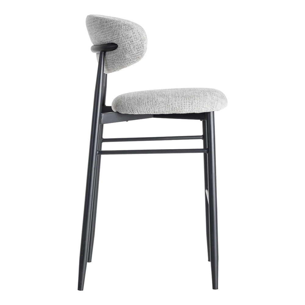 TABURETE 75CM GRIS TEJIDO-METAL 54 X 52 X 105 CM
