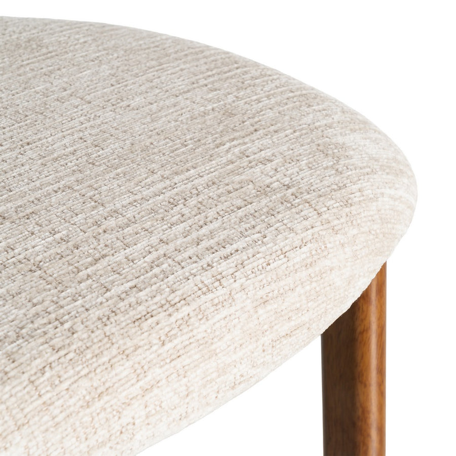 SILLA BEIGE TEJIDO-METAL 50 X 47 X 81 CM