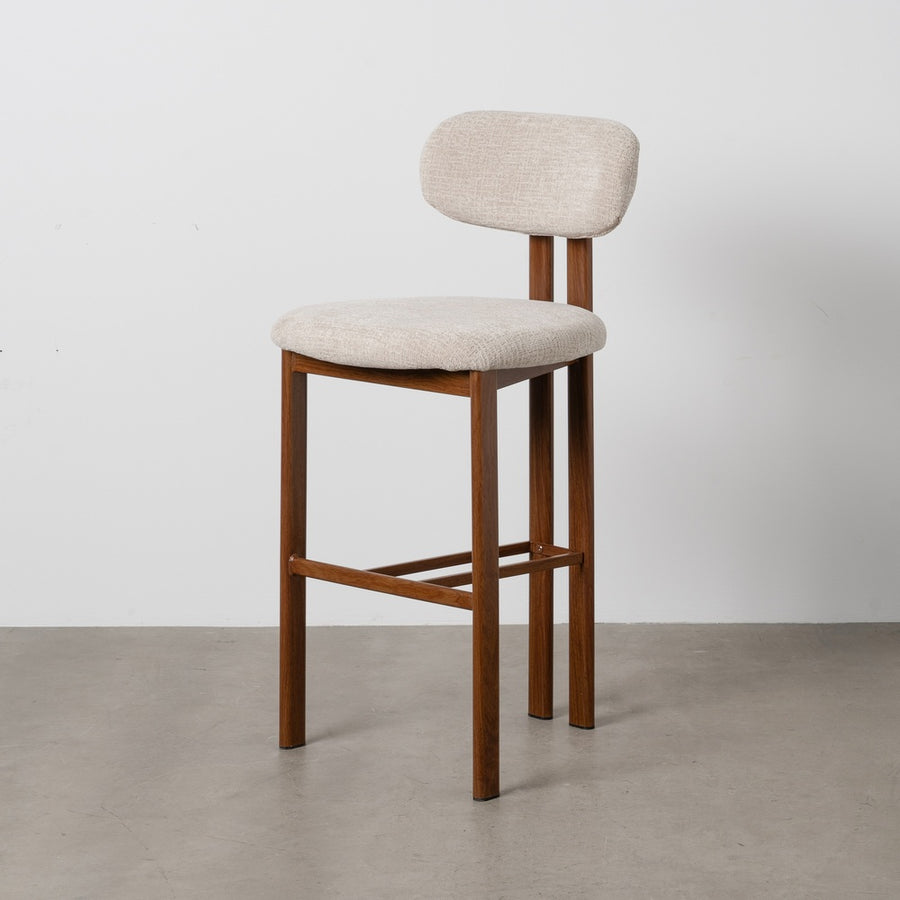 TABURETE 75CM BEIGE TEJIDO-METAL 50 X 47 X 109 CM