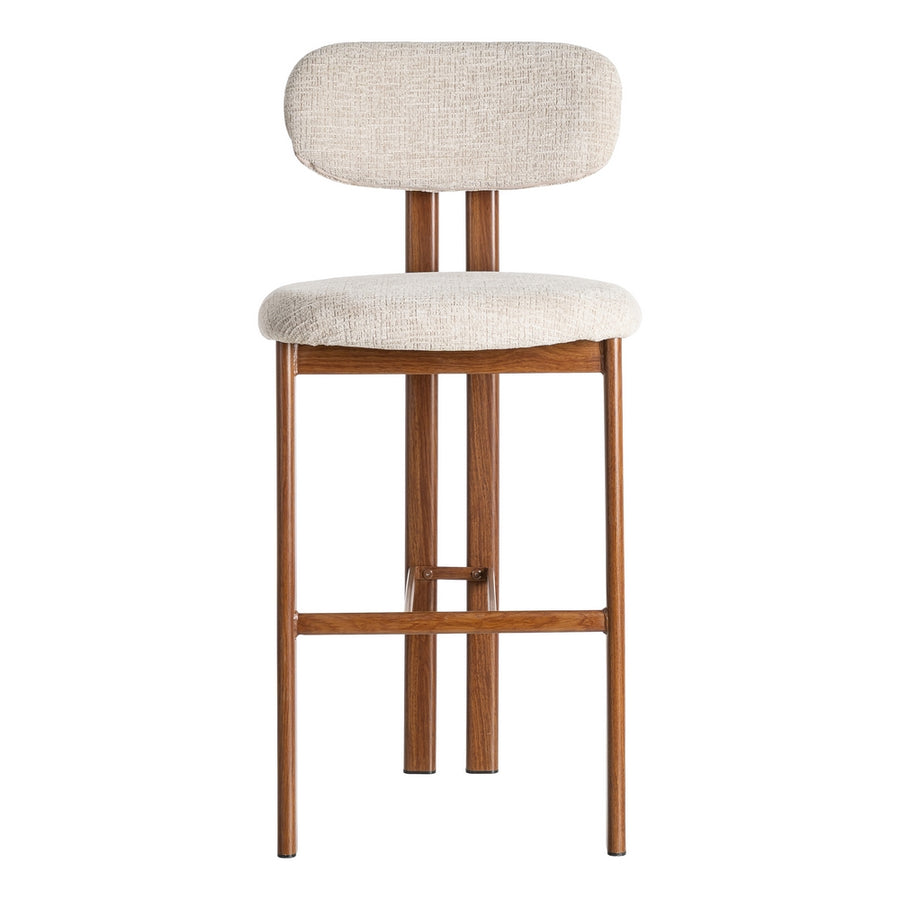 TABURETE 75CM BEIGE TEJIDO-METAL 50 X 47 X 109 CM