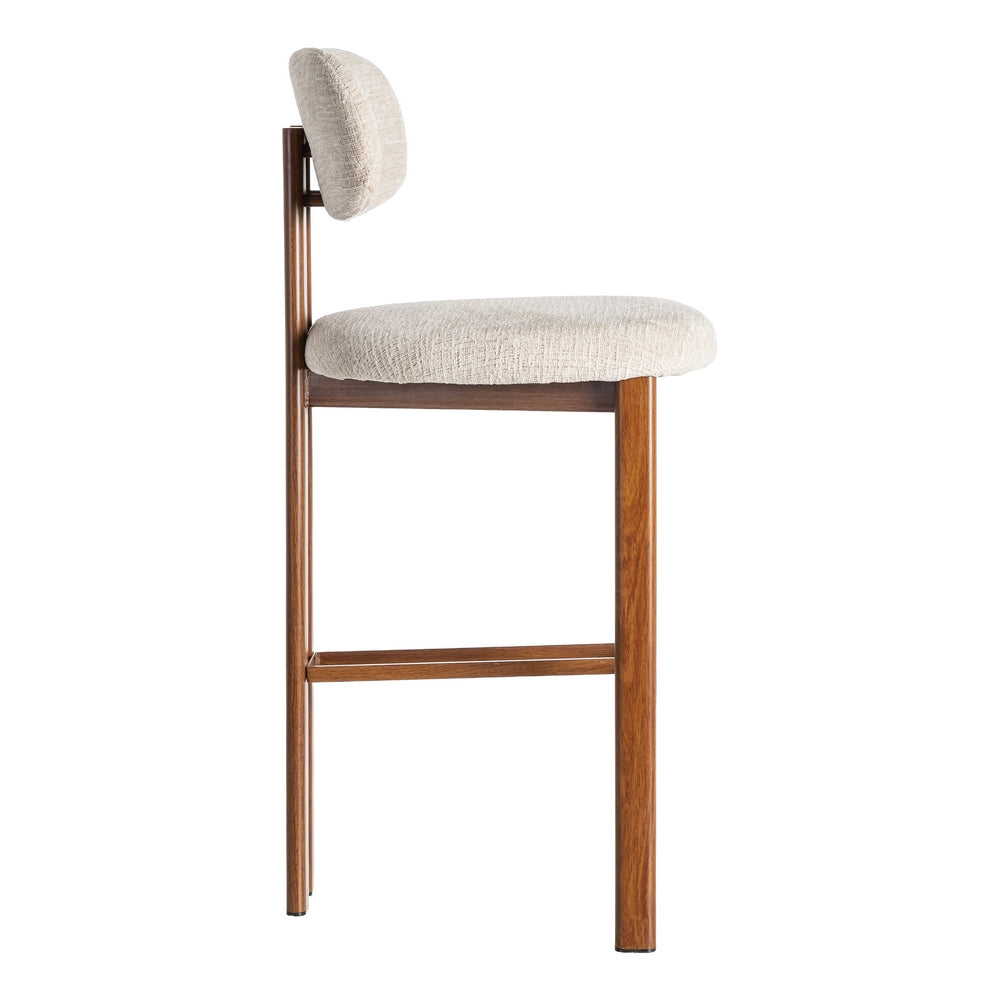 TABURETE 75CM BEIGE TEJIDO-METAL 50 X 47 X 109 CM