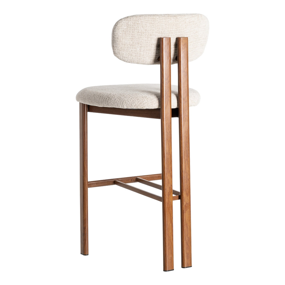 TABURETE 75CM BEIGE TEJIDO-METAL 50 X 47 X 109 CM