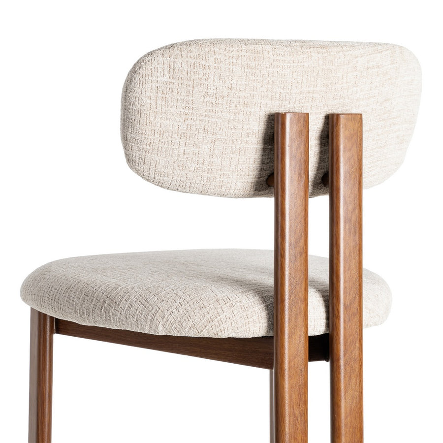 TABURETE 75CM BEIGE TEJIDO-METAL 50 X 47 X 109 CM